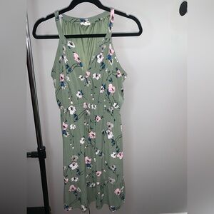Maurices Green Halter Sundress Midi